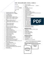 Lista de Útiles Escolares Inicial 5 Años 2016