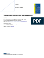 Regions and Their Study, Wherefrom, What For and Whereto