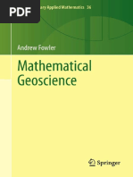 Mathematical Geoscience (Andrew Fowler, 2011) - (Geo Pedia)