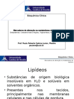 Aula 6 Lipídeos, Lipoproteínas e Apolipoproteínas