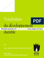 Vocabulaire Du Développement Durable