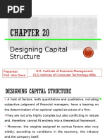 CH 20 Designing Capital Structure