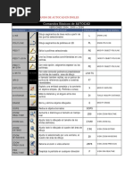 Principales Comandos para Autocad en Español e Ingles