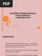 Eastern International Food Service Corporation: Case Analysis