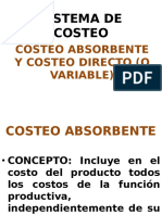 Costeo Absorbente y Costeo Directo