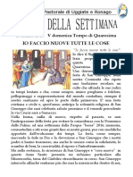 Comunità Pastorale Di Uggiate e Ronago Agenda Della Settimana