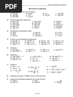 M4 - Logaritmos - Ejercicios y Problemas