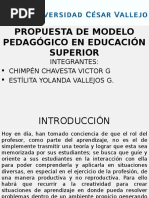 Propuesta de Modelo Pedagógico en Educación Superior