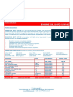 Engine Oil SHPD 15W-40: Product Data Sheet