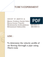 Pitot Tube (Velocity Profile)