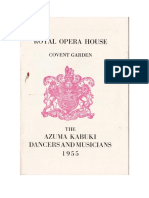 The Azuma Kabuki Dancers and Musicians Royal Opera House London 12 Sept 1955