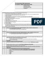 Pre Construction Risk Assessment