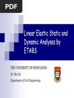 Static and Dynamic Analysis by ETABS