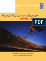 Undp CPR Post Conflict Economic Recovery Enable Local Ingenuity Report 2008 PDF