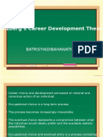 Ginzberg's Career Development Theory: Batrisyiadibahawathirah