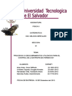 Procesos Utilizados para El Control de La Entropía en Farmacos