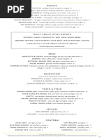 Italic's Brunch Menu