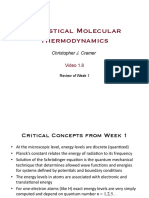 Statistical Molecular Thermodynamics: Christopher J. Cramer