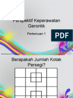 Perspektif Keperawatan Gerontik