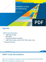 ABAP Code Remediation Using ATC and Transport Blocking For HANA