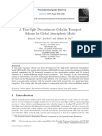 A Time-Split Discontinuous Galerkin Transport Scheme For Global Atmospheric Model