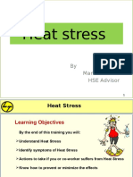 Heat Stress: by Manikandan.V HSE Advisor