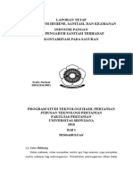 Praktikum Uji Kontaminasi Terhadap Sayuran
