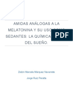 Aminas Análogas A La Melatonina y Su Uso Como Sedantes: La Química Detrás Del Sueño