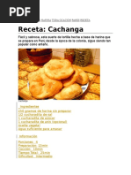 Receta de Cachangas