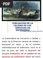 Evaluación de Los Servicios de Enfermeria