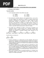 Determinacion Del Calor Específico de Liquidos