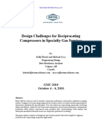 Design Challenges For Recip Compressors in Specialty Gas Services