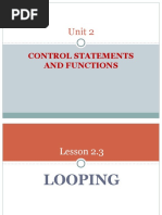 Lesson 2.3 Looping