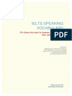 Speaking Vocabulary For Ielts