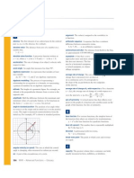 Advanced Functions Glossary