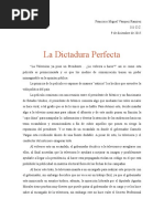 La Dictadura Perfecta Ensayo