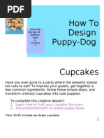 Puppy Cupcake Instruction Set