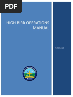 High Bird Operations Manual: MARCH 2012