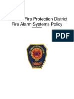 Telluride Fire Protection District Fire Alarm Systems Policy