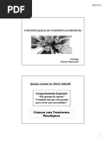 Módulo 2 Formação em TCC para Infância e Adolescência Conceitualização Cognitiva Na Infânci