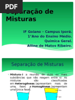 Separação de Misturas - Slides