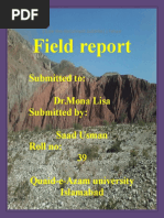 Field Report of Nummal and Chichali Gorge