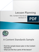 ESL Content Standards Training Barbara R. Denman: Training Guide Session III