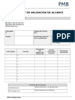 Checklist de Validación de Alcance