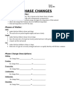 Phase Changes Independent Practice Spring 2016