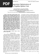 Temperature Optimization of A Naphtha Splitter Unit