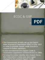 Ecgc & GSP: By:Ankit Khemani