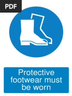 Protective Footwear Must Be Worn