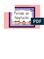 Actividades para El Periodo de Adaptación