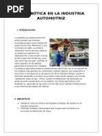 La Robótica en La Industria Automotriz